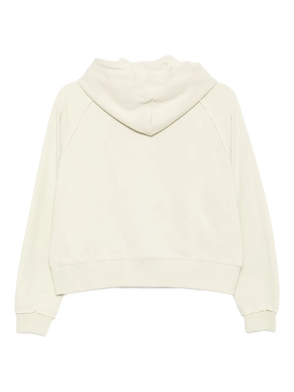 Izzue Distressed Cotton Hoodie In Neutral