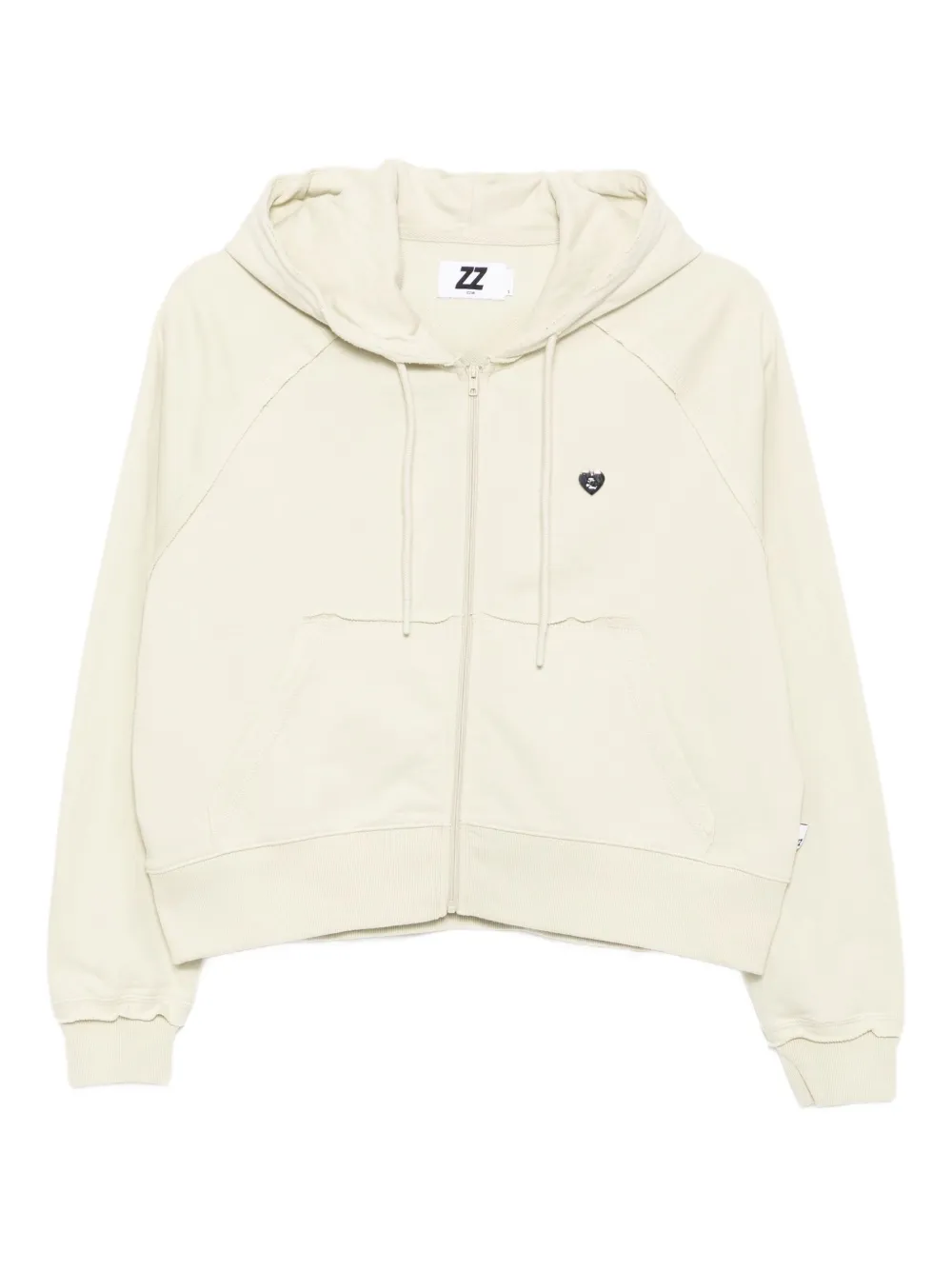 Izzue Distressed Cotton Hoodie In Neutral