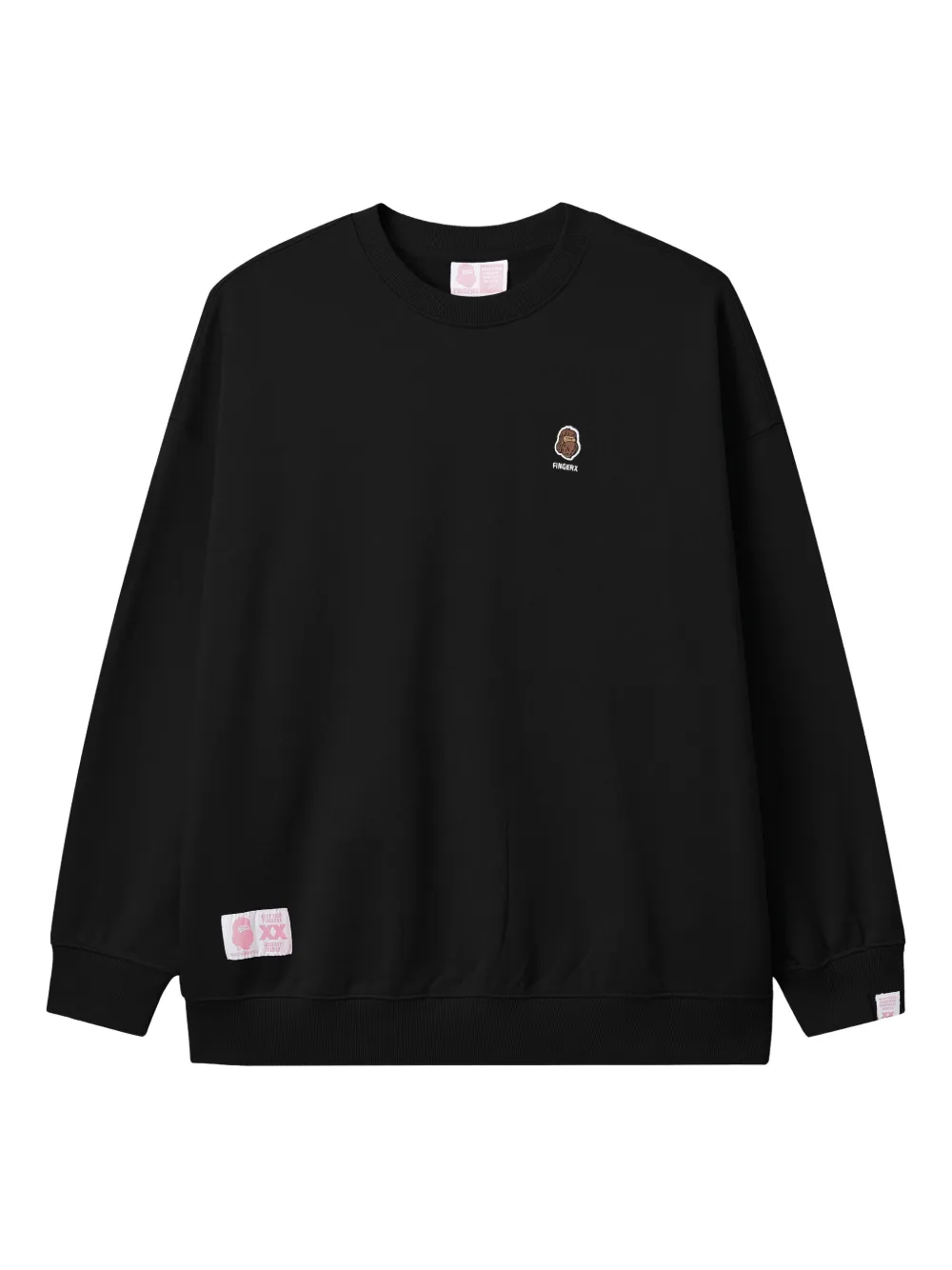 Fingercroxx Logo-patch Sweatshirt In Black