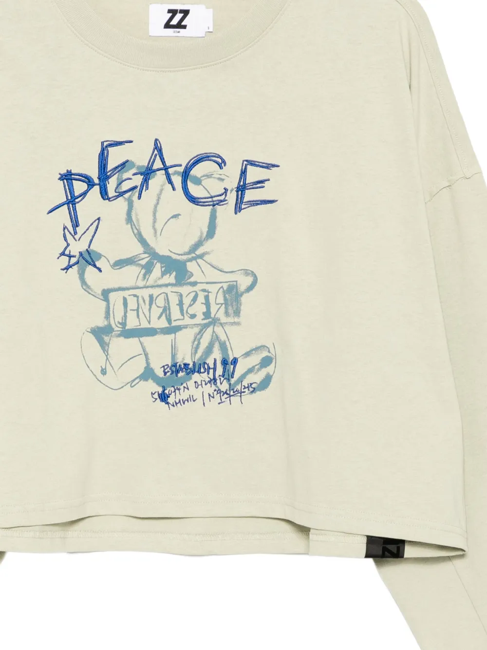 Izzue Graphic-print Cotton T-shirt In Neutral