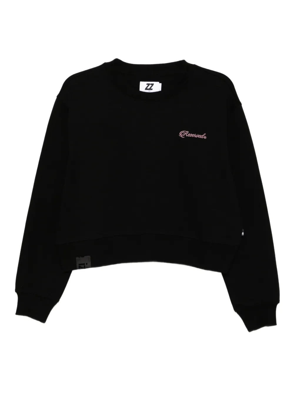 izzue embroidered-slogan sweatshirt | Black | Image 1