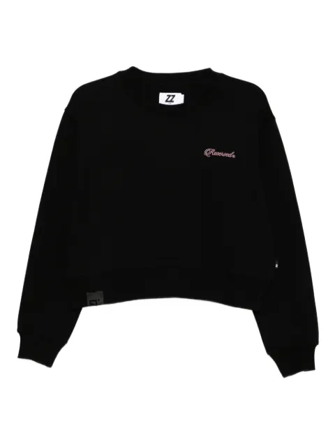 izzue embroidered-slogan sweatshirt
