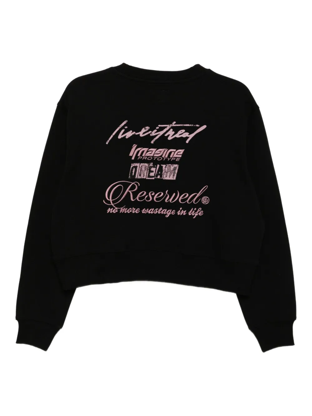 izzue embroidered-slogan sweatshirt | Sweaters | Image 2
