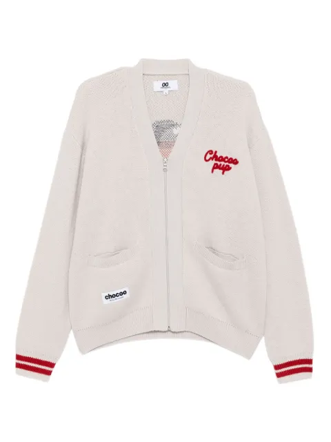 CHOCOOLATE intarsia-knit cardigan