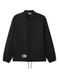 FINGERCROXX buttoned logo-patch jacket - Black