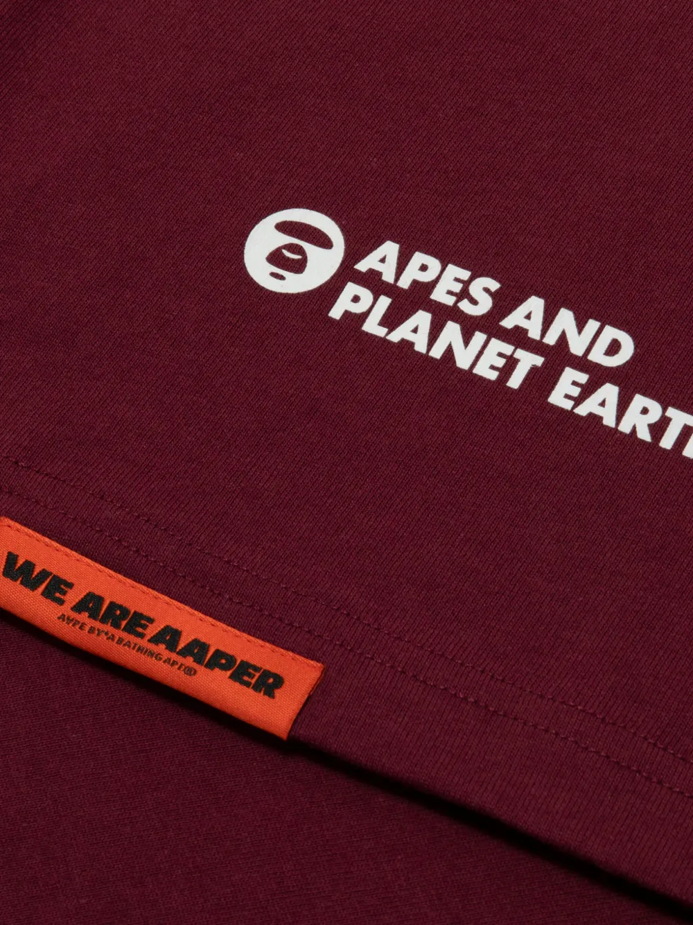 AAPE BY *A BATHING APE T-shirt met lange mouwen Rood