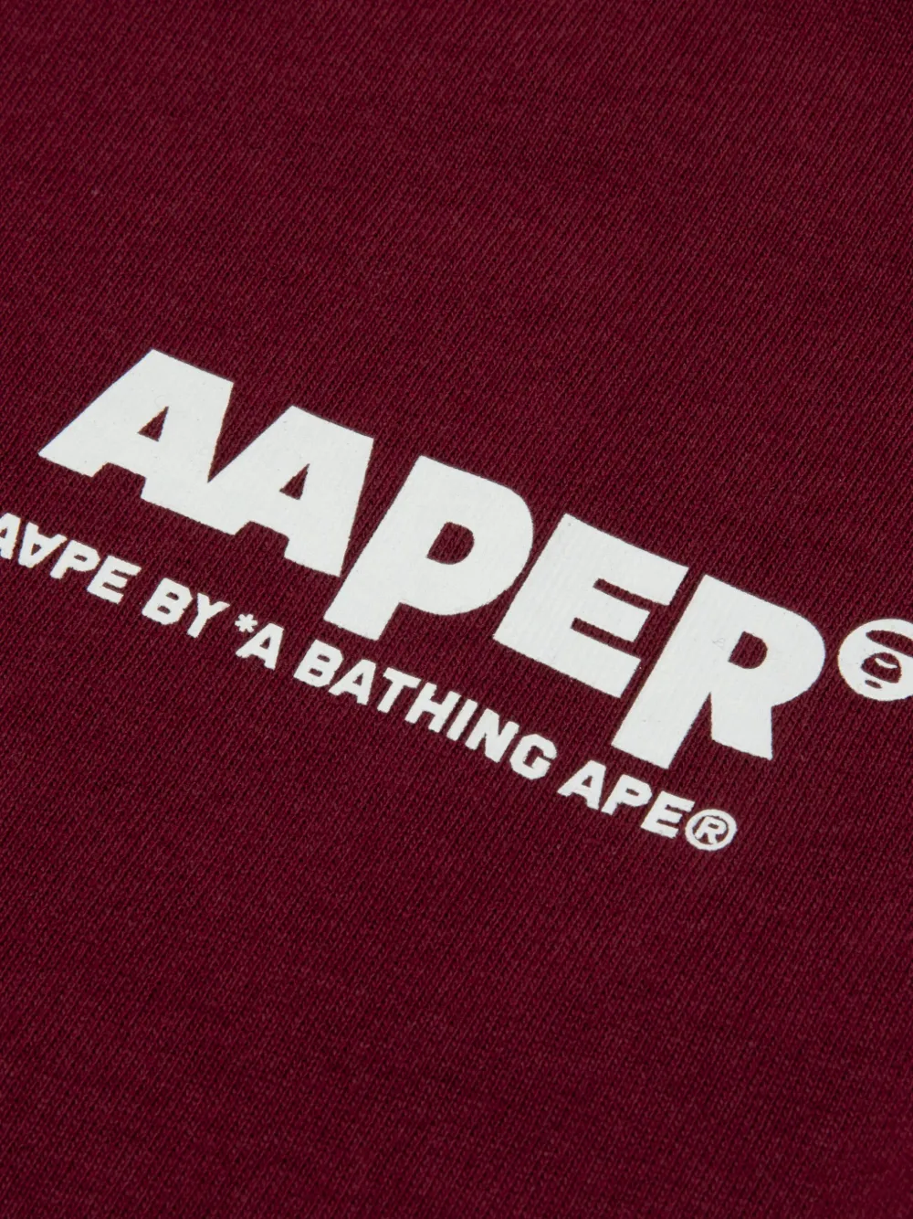 AAPE BY *A BATHING APE T-shirt met lange mouwen Rood