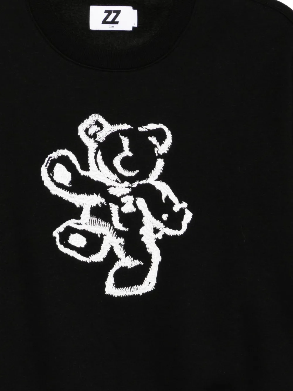 Izzue Embroidered Sweatshirt In Black