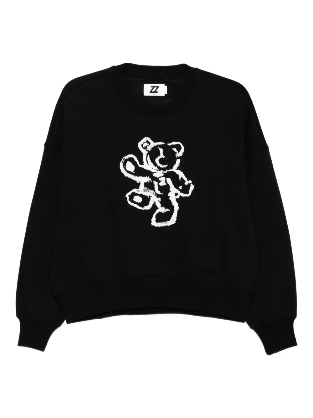 izzue embroidered sweatshirt | Black | Image 1