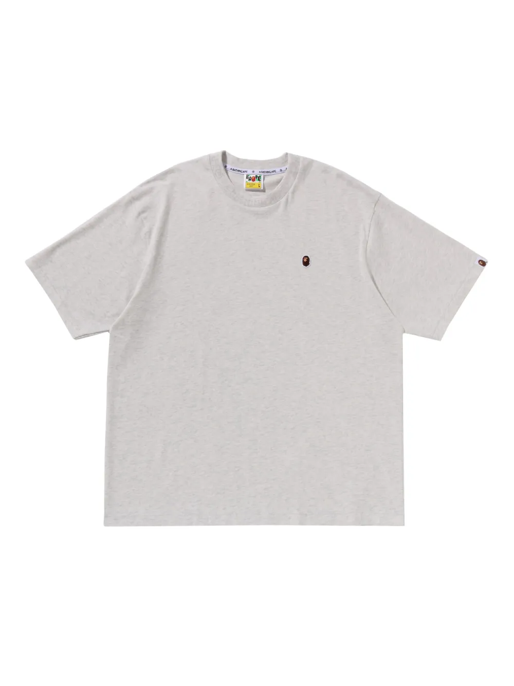 A BATHING APE® Ape Head logo-embroidered T-shirt | Grey | Image 1