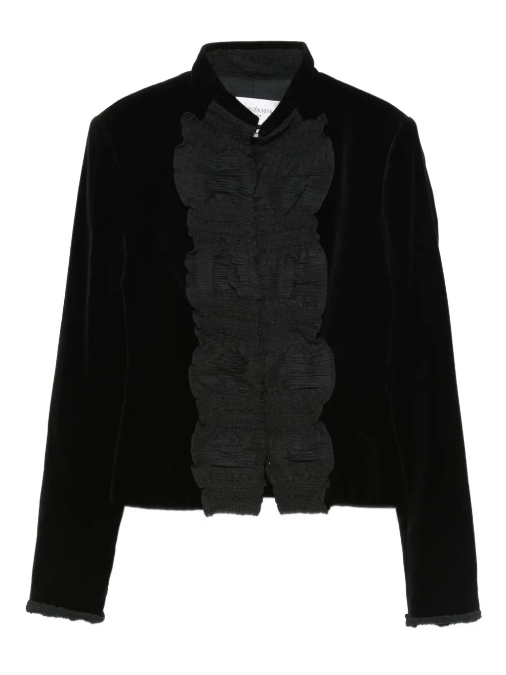 Saint Laurent Pre-Owned 2000s ruffled jacket | Black | Image 1