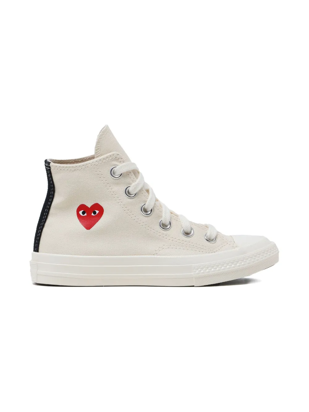 Comme Des Garçons Play Kids High-top sneakers met logo - Beige
