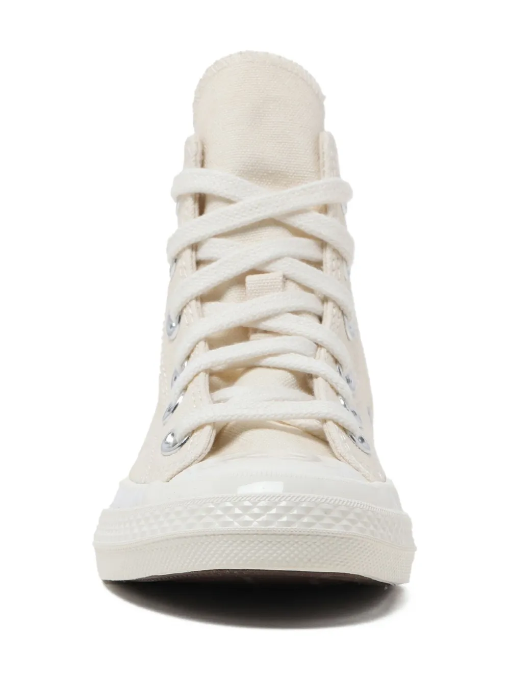 Comme Des Garçons Play Kids heart-logo high-top trainers Neutrals