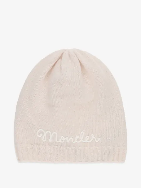Moncler Enfant logo-embroidered beanie