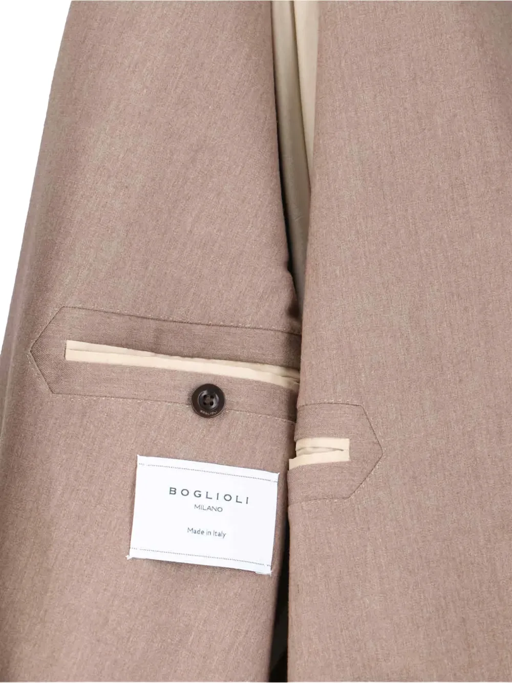 Boglioli Detailed Double-breasted Suit In Neutral