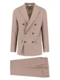 Boglioli detailed double-breasted suit - Neutrals