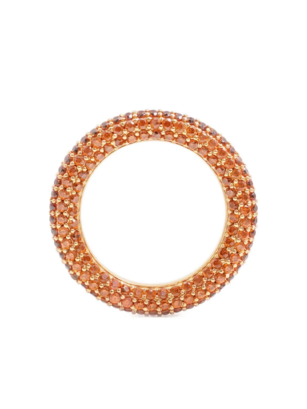 Izabel Display pave-set gold ring | Orange | Image 1