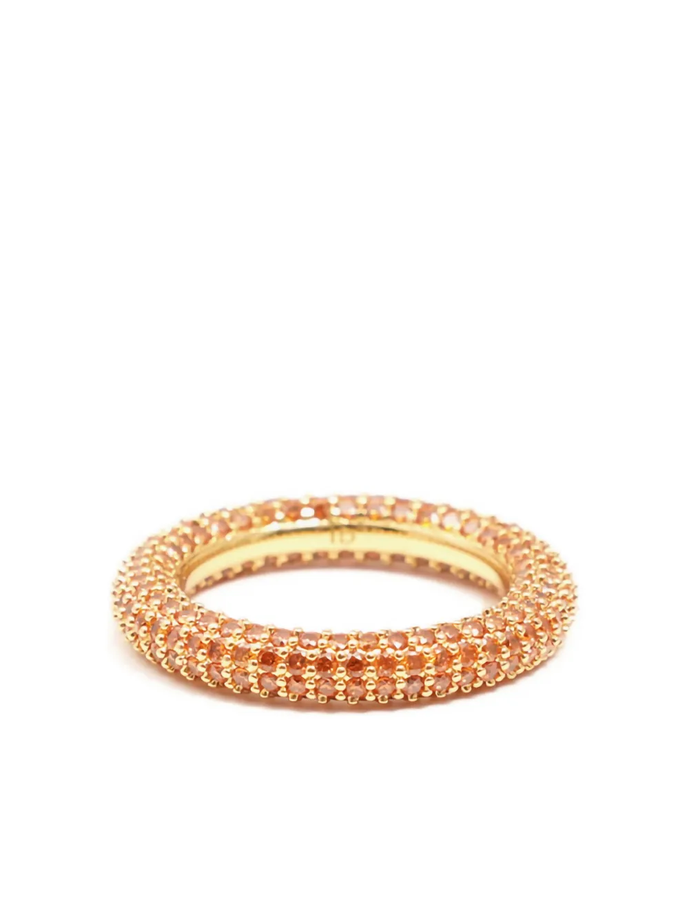 Izabel Display pave-set gold ring - Oranje