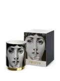 Fornasetti Silenzio gold-base candle (235 g) - Black