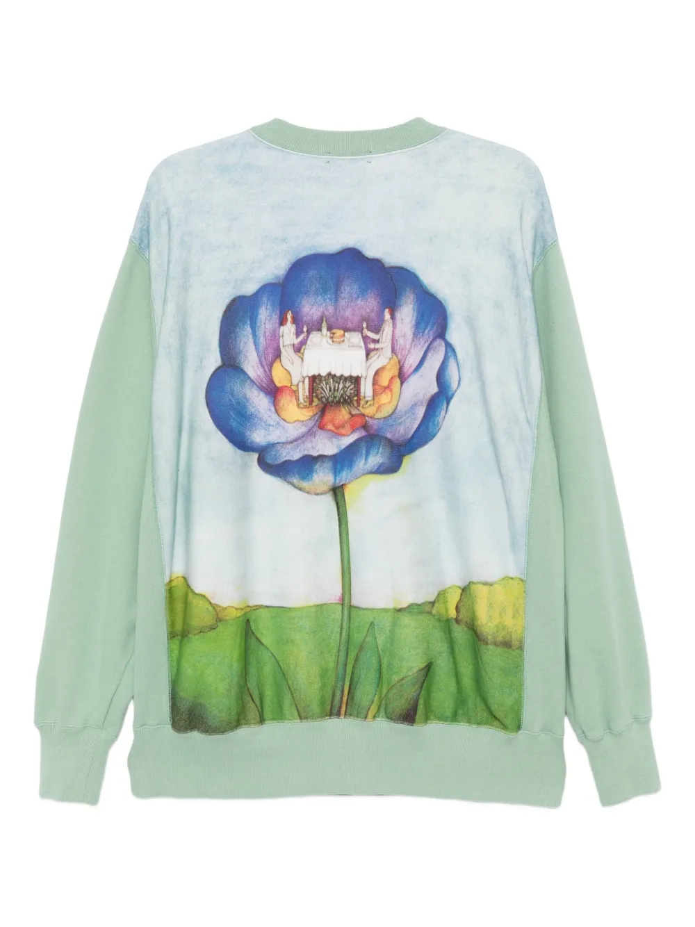 Undercover Katoenen sweater - Groen