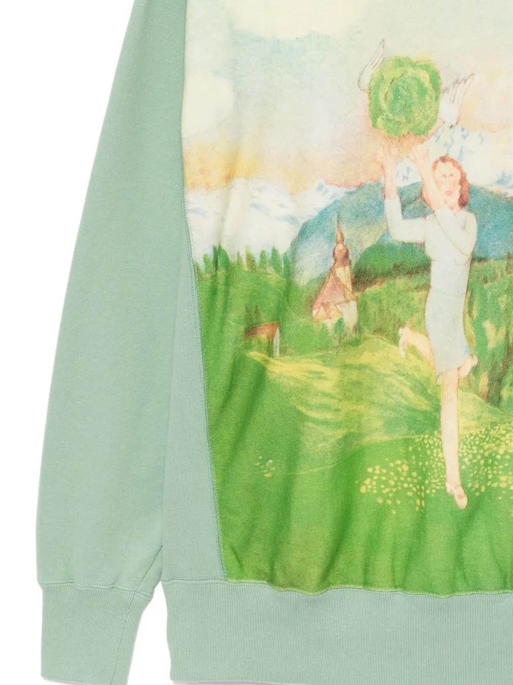Undercover Cotton Sweatshirt In Green
