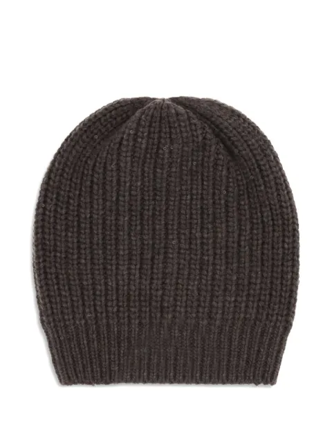 Brunello Cucinelli ribbed sequin-embellished beannie hat