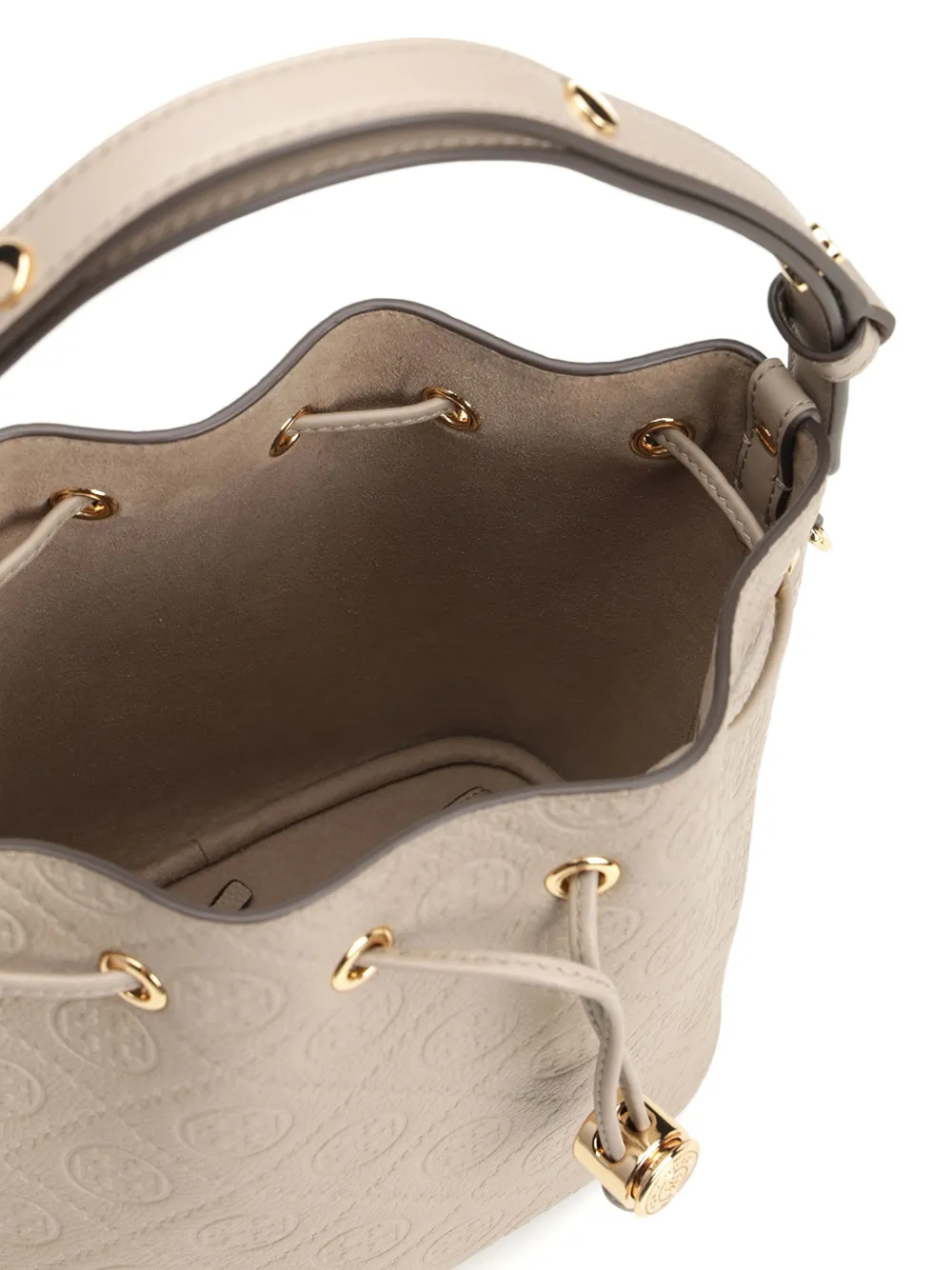 Tory Burch embossed-logo tote bag Beige