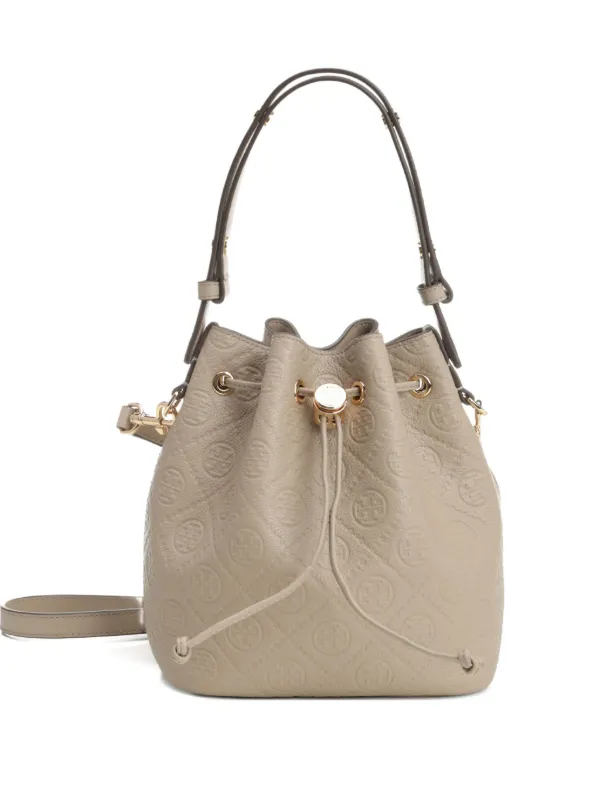 Tory Burch ロゴエンボス ハンドバッグ | ニュートラル | FARFETCH JP