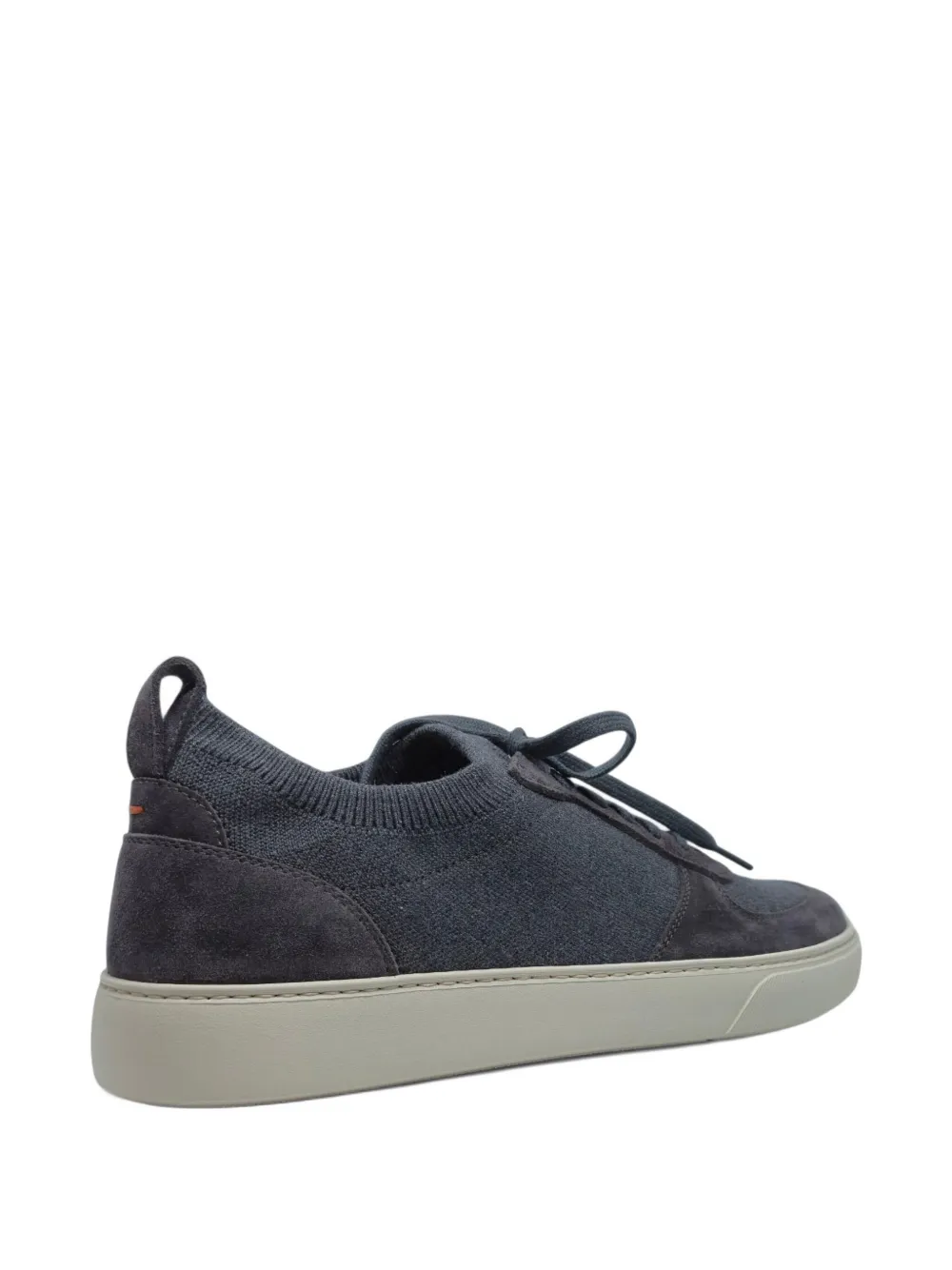 Henderson Baracco Gebreide suède sneakers Grijs