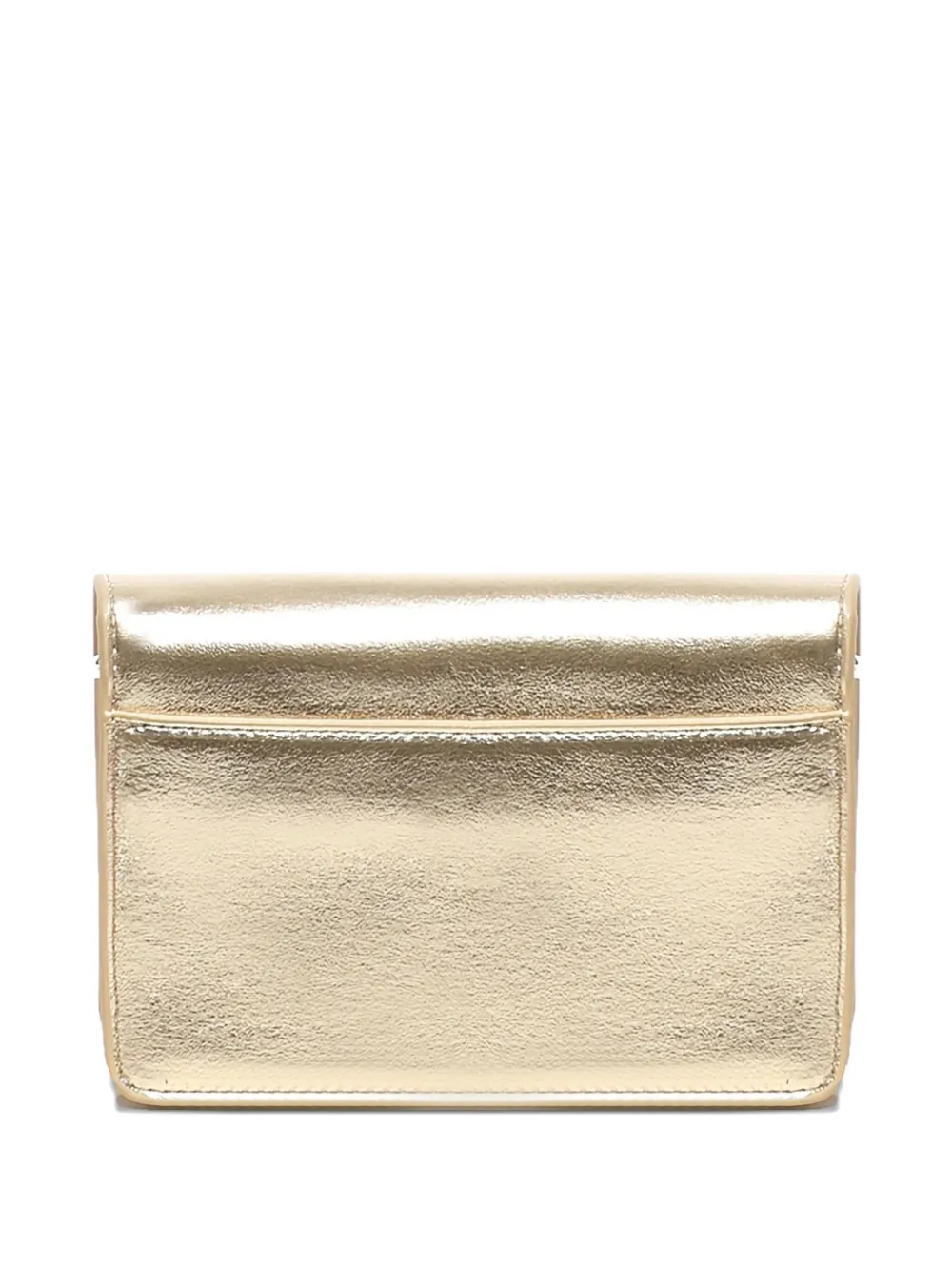 V73 Metallic-effect Chain Shoulder Bag In Neutral