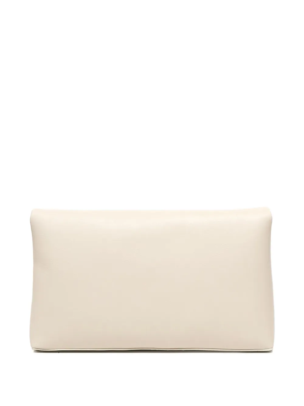 V°73 Leren shopper met omslag - Wit