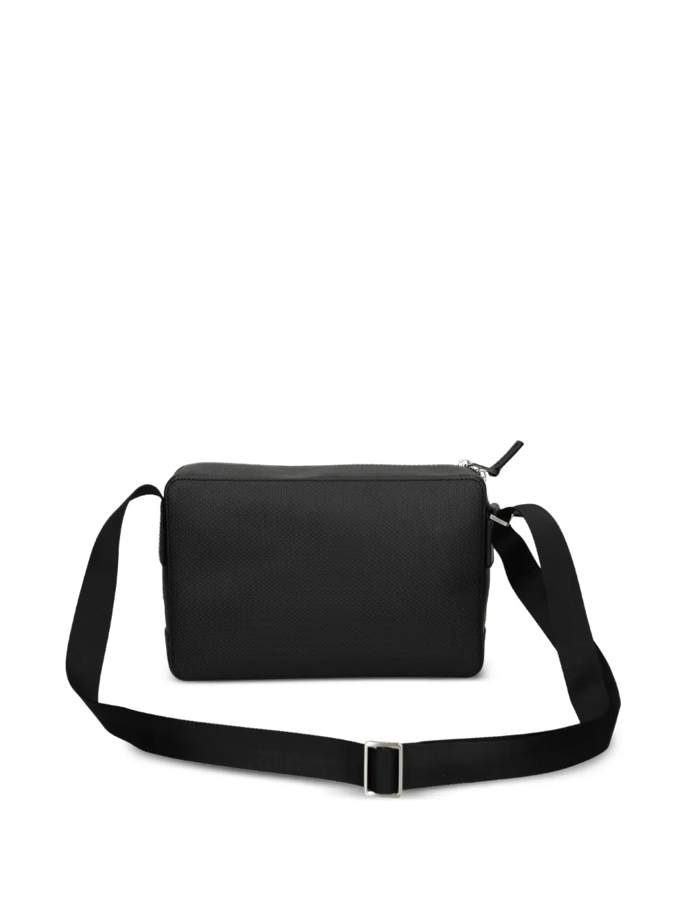  Lacoste Textured Zip-fastening Shoulder Bag - Black 