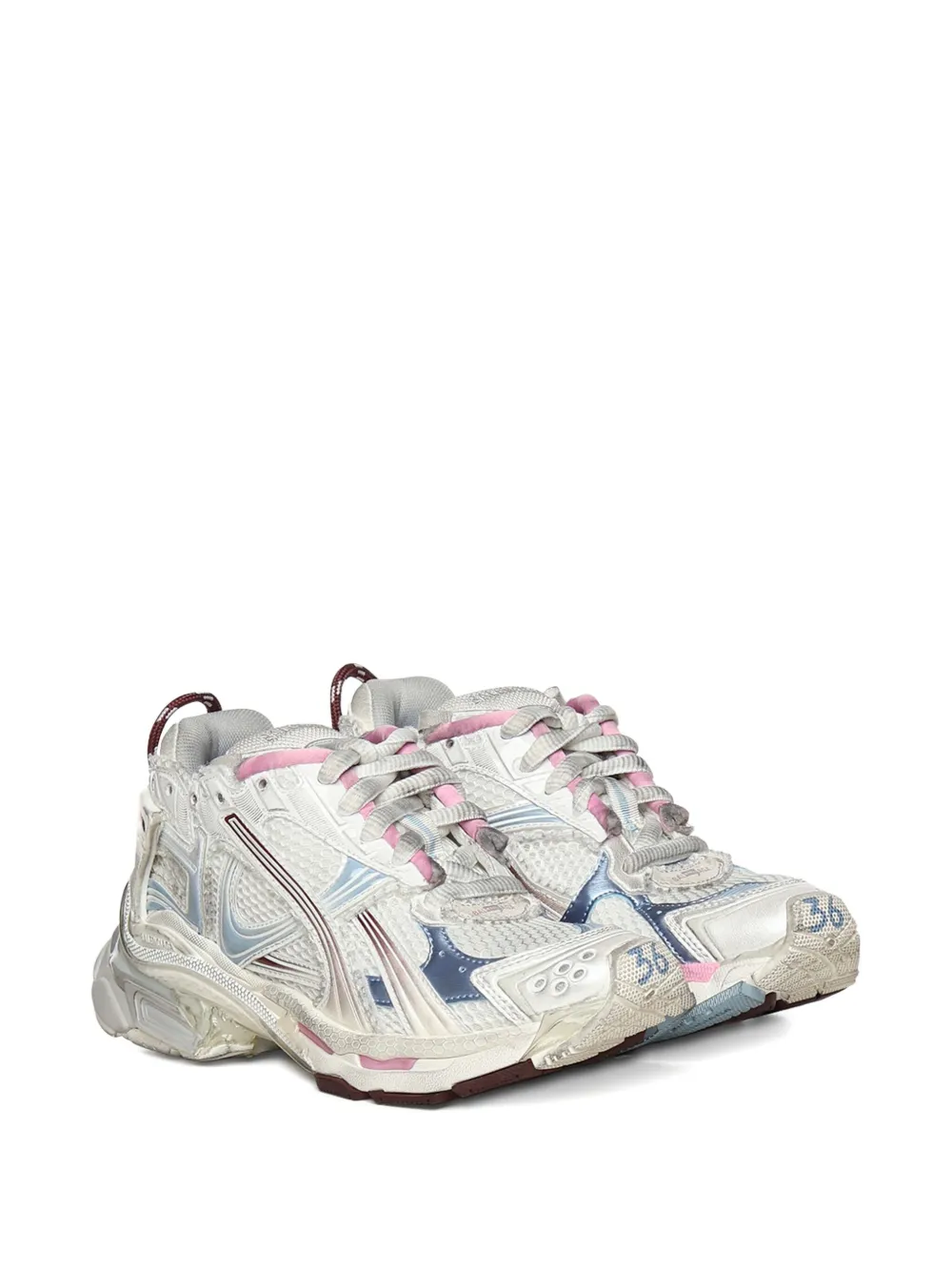 Balenciaga logo-detail sneakers - Wit