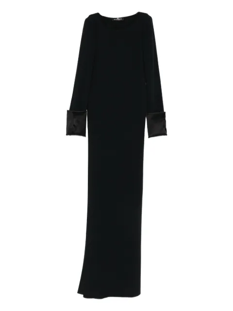 Ermanno Scervino satin-cuff long dress