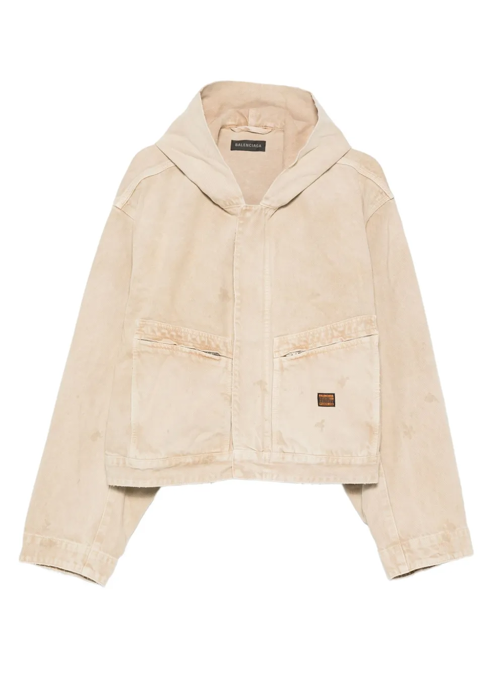 Balenciaga denim hooded jacket | Neutrals | Image 1