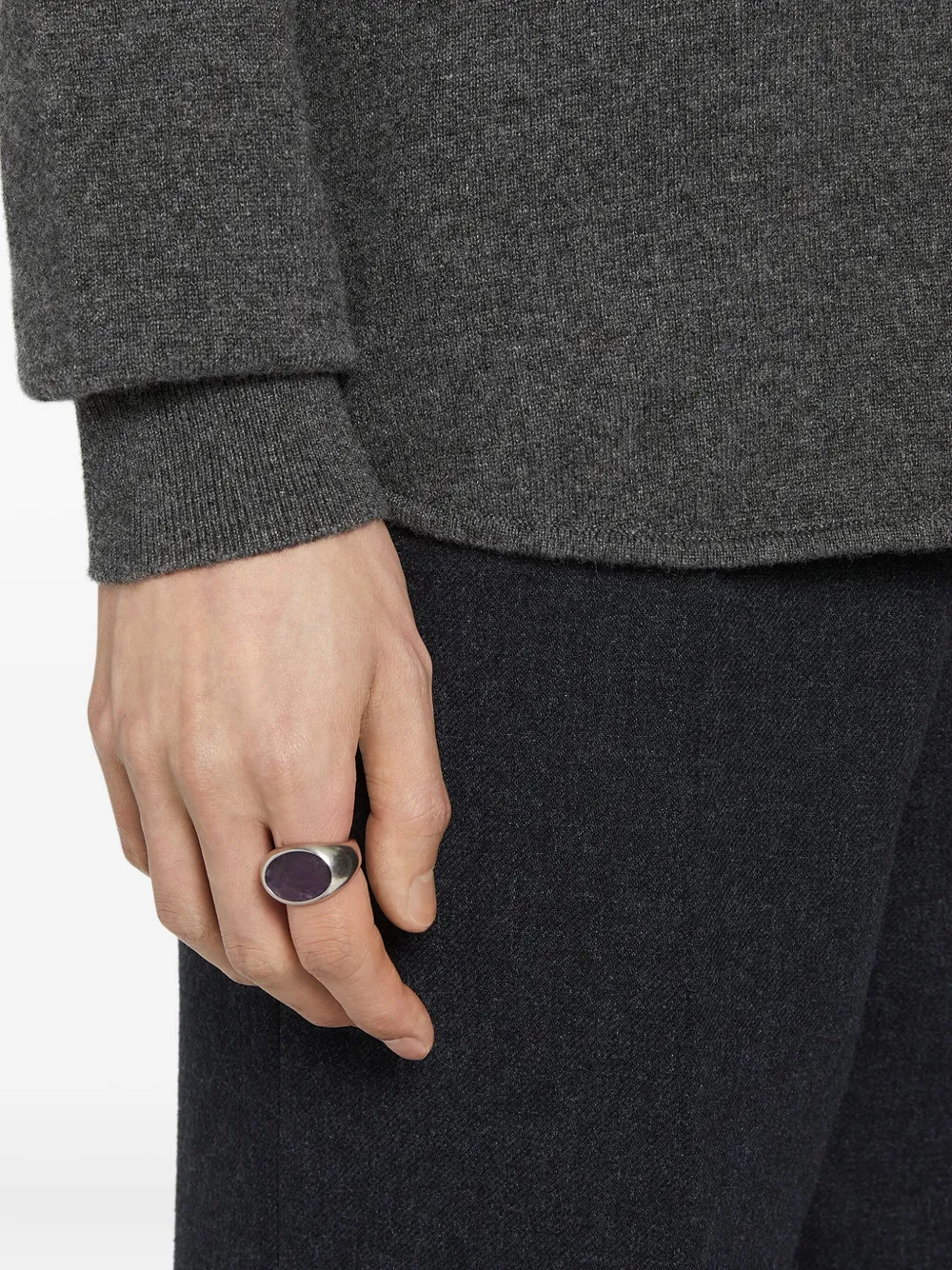 DRIES VAN NOTEN オーバルストーン シグネットリング | Image 2