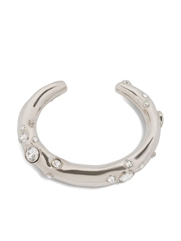 Dries Van Noten Embellished Cuff in Silver
