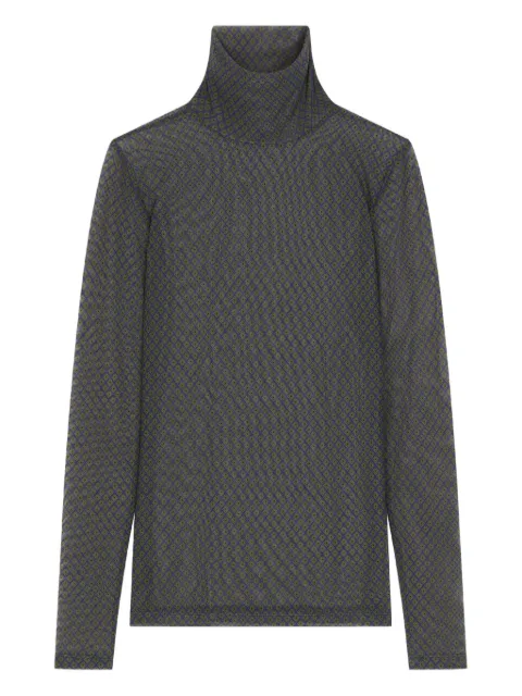 DRIES VAN NOTEN printed turtleneck top