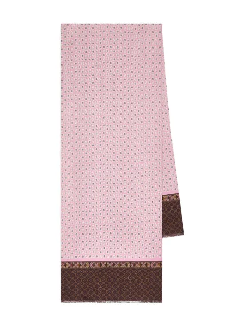 DRIES VAN NOTEN printed border scarf