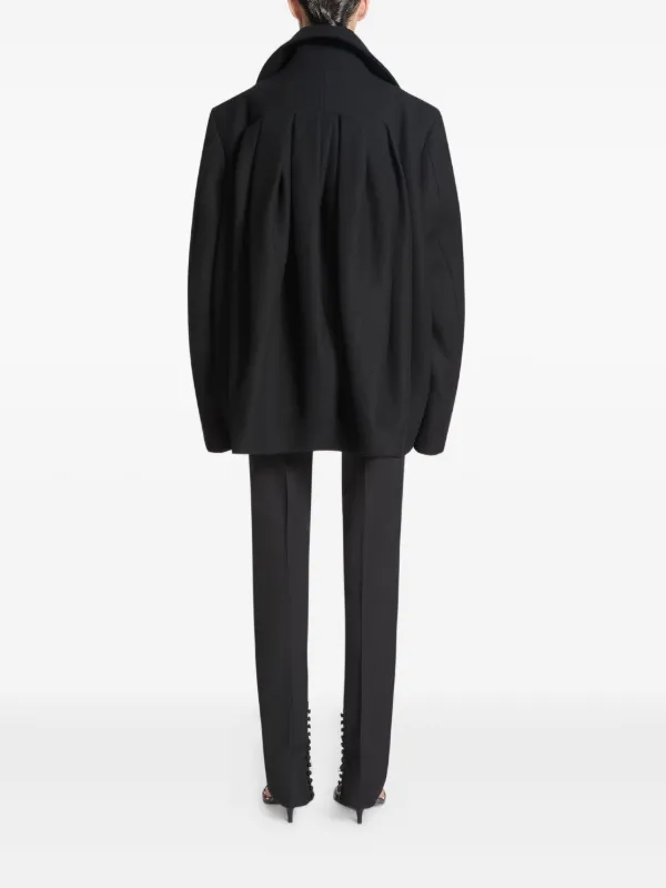 DRIES VAN NOTEN double-breasted wool-blend Jacket | Black | FARFETCH