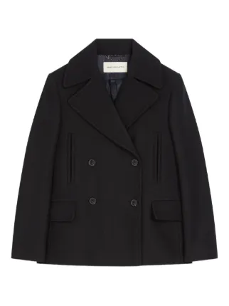DRIES VAN NOTEN double-breasted wool-blend Jacket | Black | FARFETCH