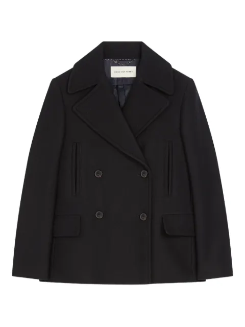 DRIES VAN NOTEN double-breasted wool-blend  jacket