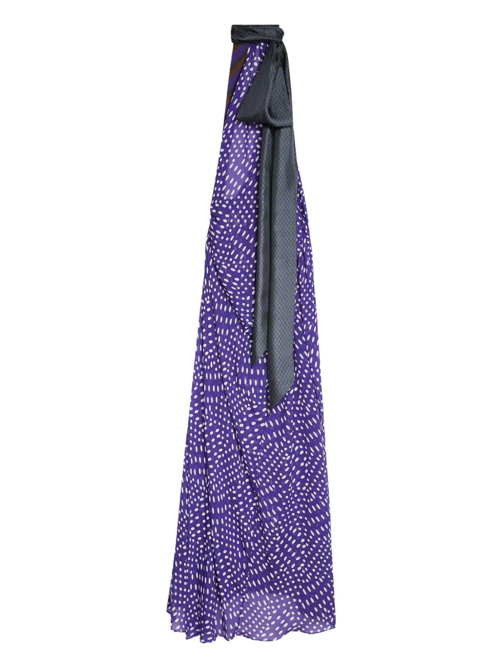 DRIES VAN NOTEN spotted maxi dress | Purple | Image 1