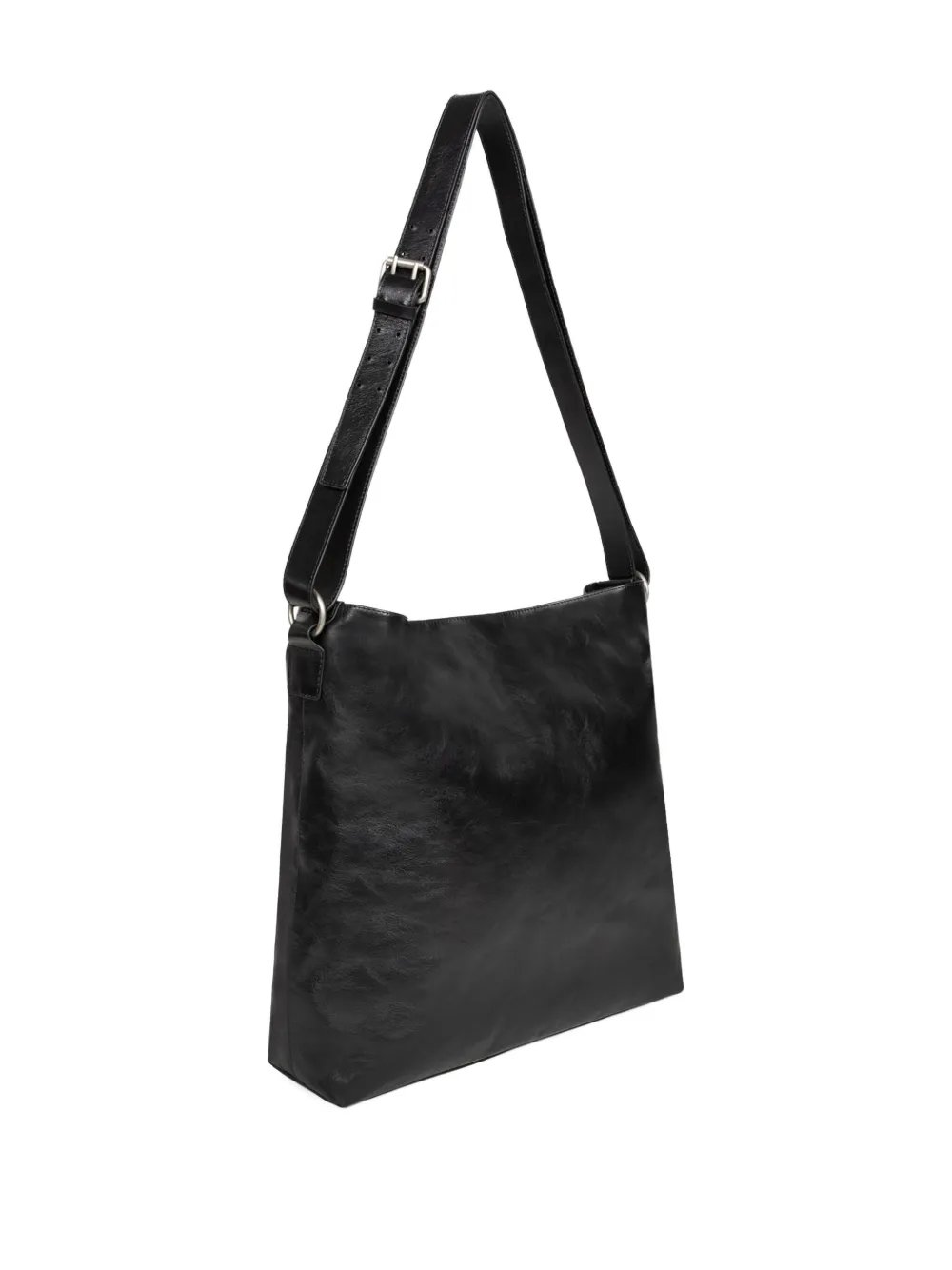 DRIES VAN NOTEN leather messenger bag Zwart