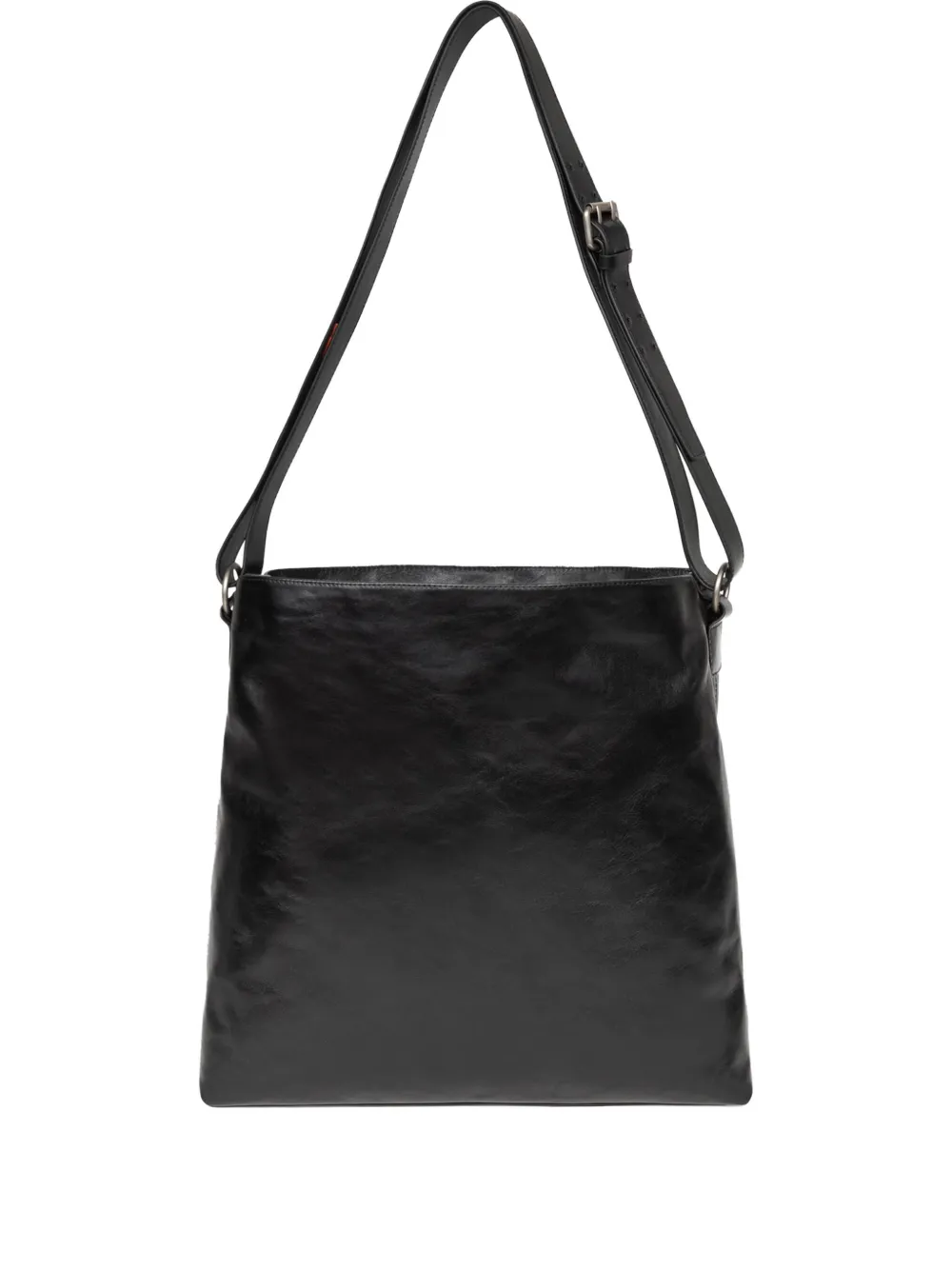 DRIES VAN NOTEN leather messenger bag Zwart