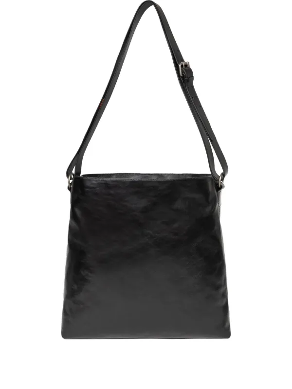 DRIES VAN NOTEN archive レザー メッセンジャーバッ DRIES VAN NOTEN レザー メッセンジャーバッグ | ブラック