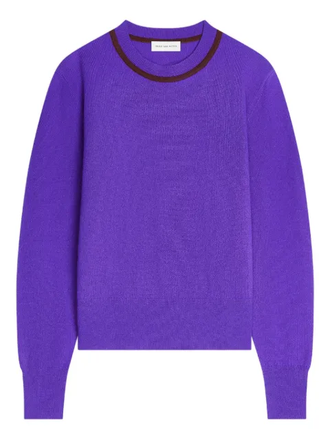 DRIES VAN NOTEN kashmirtröja med rundad hals