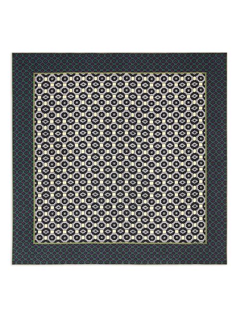 DRIES VAN NOTEN geometric-pattern silk scarf