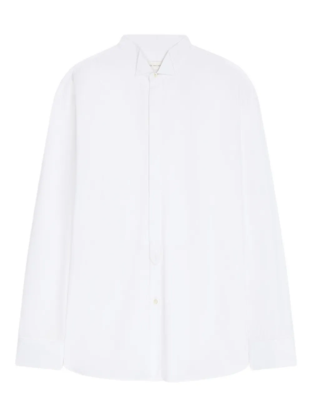 Dries Van Noten Tuxedo Panelled Shirt In White