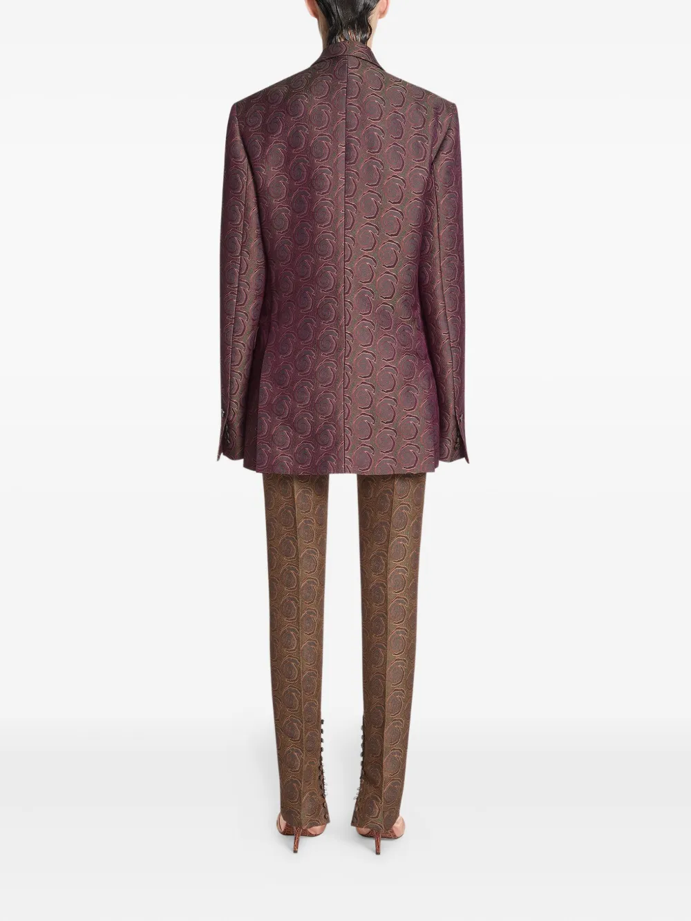 Dries Van Noten Double-breasted Blazer In Red
